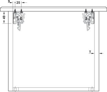 Ray âm giảm chấn Hafele mở 3/4 - 350mm 433.03.003
