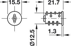 Ruột khóa MK 3 Nhóm 3 Hafele 210.41.613