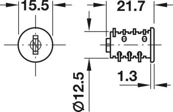 Ruột khóa MK 1 Nhóm 1 Hafele 210.41.611