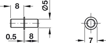 Chốt đỡ kệ Hafele 282.43.905