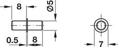 Chốt đỡ kệ Hafele 282.43.905