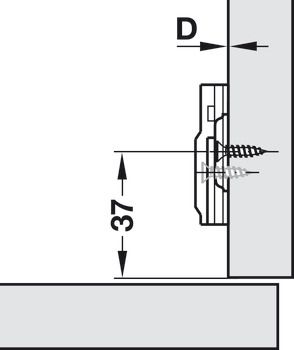 Đế bản lề Hafele 2 lỗ vít 315.98.670