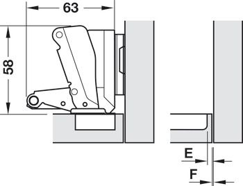 Bản lề Hafele 165 độ Lọt lòng 311.93.503
