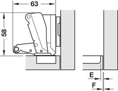 Bản lề Hafele 165 độ Lọt lòng 311.93.503