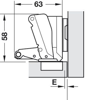 Bản lề Hafele 165 độ Lọt lòng 311.93.503