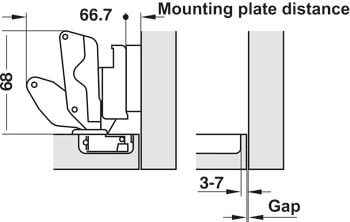 Bản lề Hafele 165 độ Lọt lòng 311.93.503