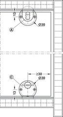 Dẫn hướng trên với khóa Hafele 404.19.320