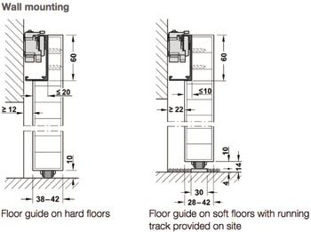 Bộ phụ kiện cửa trượt SLIDO DESGIN 80-M 1100mm Hafele 940.59.008