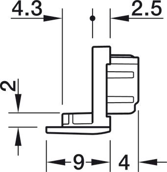 Nắp che cho thanh dẫn đèn 1103 Hafele 833.95.766