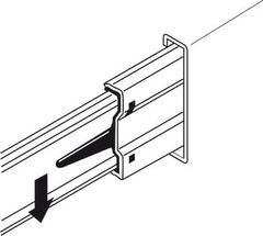 Ray bi 3 tầng Hafele 250mm Màu đen 494.02.450