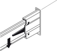 Ray bi 3 tầng Hafele 300mm Màu đen 494.02.451