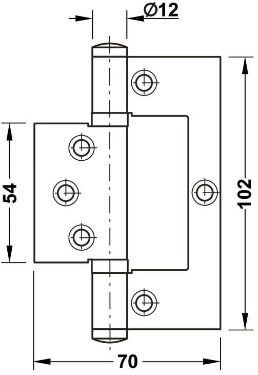 Bản lề âm dương Hafele 926.96.100