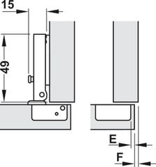 Bản lề Hafele 95° Trùm ngoài 311.01.070