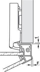 Bản lề giảm chấn Hafele cho cửa khung nhôm - loại lọt lòng 315.26.712