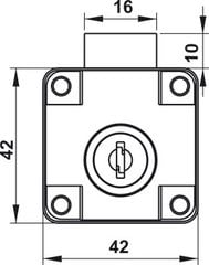 Bộ khóa tủ DIY mạ niken Hafele 482.01.110