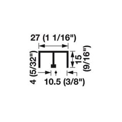 RAY DẪN HƯỚNG ĐÔI =KL,MÀU BẠC,2 .5M 415.10.802