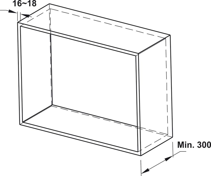Bộ rổ chén đĩa cố định 900mm Hafele 544.40.034