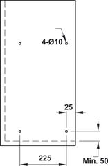 Bộ rổ chén đĩa cố định 900mm Hafele 544.40.034