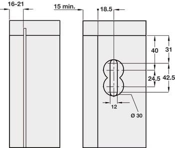 Bas treo tủ âm tường 290.41.900
