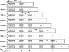 Ray bi 3 tầng Hafele 500mm 494.02.465