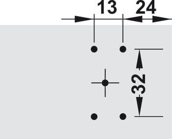 Đế bản lề dùng 4 vít 311.98.560