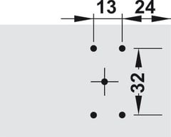 Đế bản lề dùng 4 vít 311.98.560