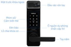 Khóa điện tử vân tay Hafele EL7700-TCS Thân khóa lớn 912.05.584