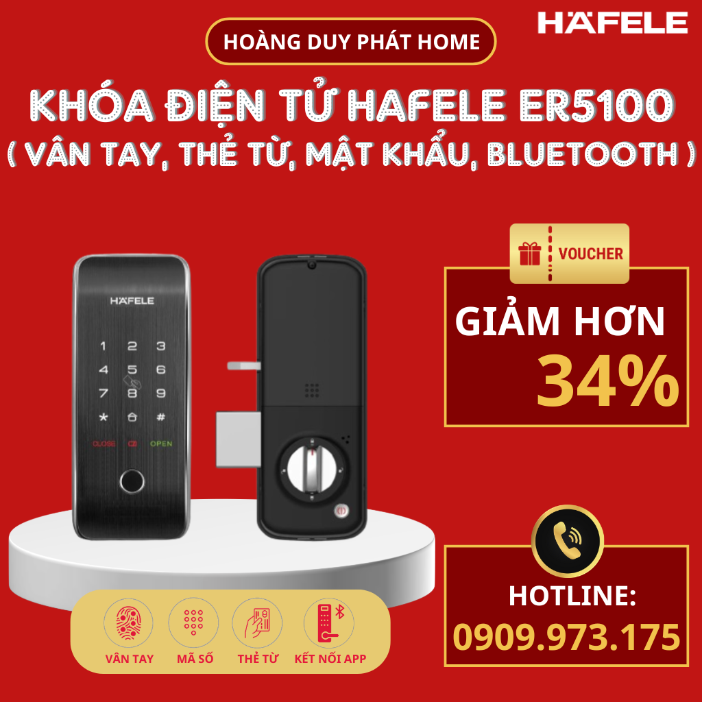 Khóa vân tay Hafele ER5100 912.20.200