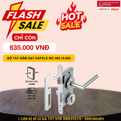 Bộ khoá cửa nhà vệ sinh không chìa Hafele 489.10.660