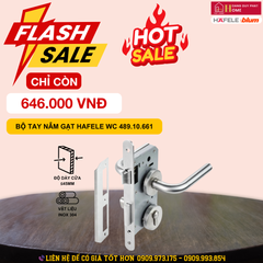 Bộ khoá cửa nhà vệ sinh không chìa Hafele 489.10.661