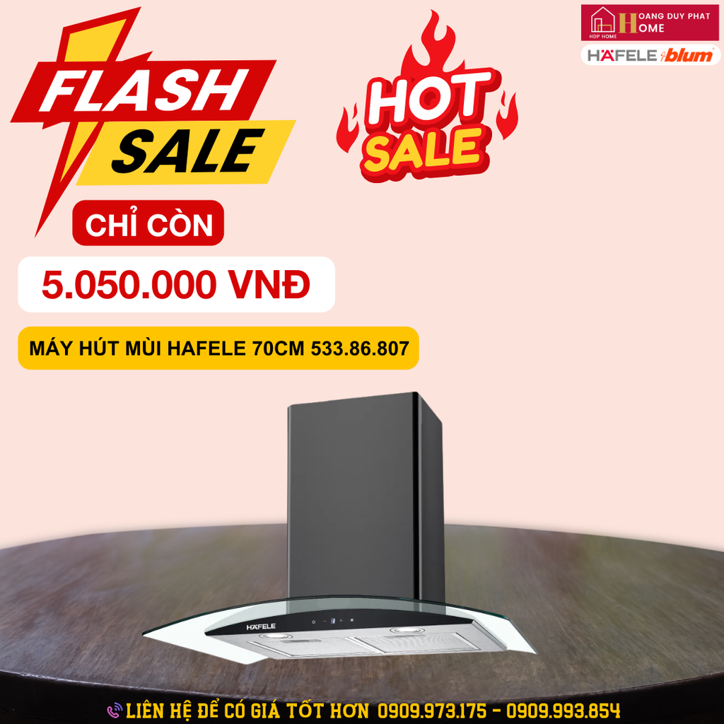 Máy hút mùi gắn tường Hafele 70cm HH-WT70A 533.86.807