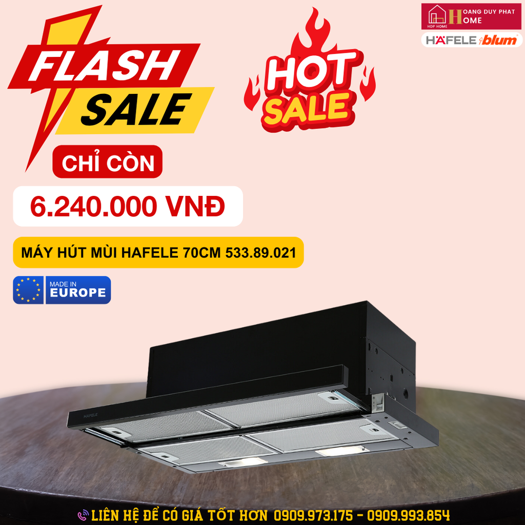 Máy hút mùi âm tủ Hafele 70cm HH-SG70A 533.89.021
