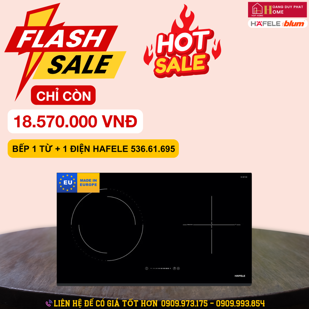 Bếp từ kết hợp điện Hafele HC-M772D 536.61.695