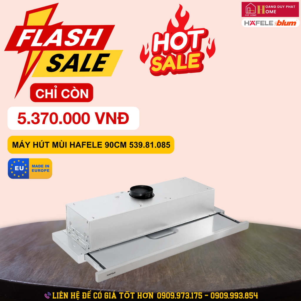 Máy hút mùi Hafele âm tủ 90cm HH-TI90D 539.81.085