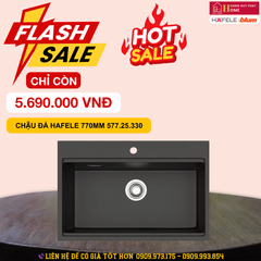 Chậu đá Hafele 770mm HS22-GEN1S90M màu đen 577.25.330