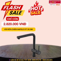 Vòi rửa chén Hafele HT21-GH1P254 màu đen 577.55.390