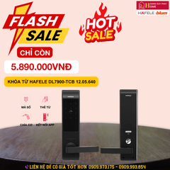 Khóa điện tử Hafele DL7900-TCB màu đen thân nhỏ 912.05.640