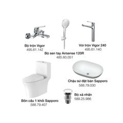 Gói tiện nghi A thiết bị nhà tắm Hafele 732.05.624