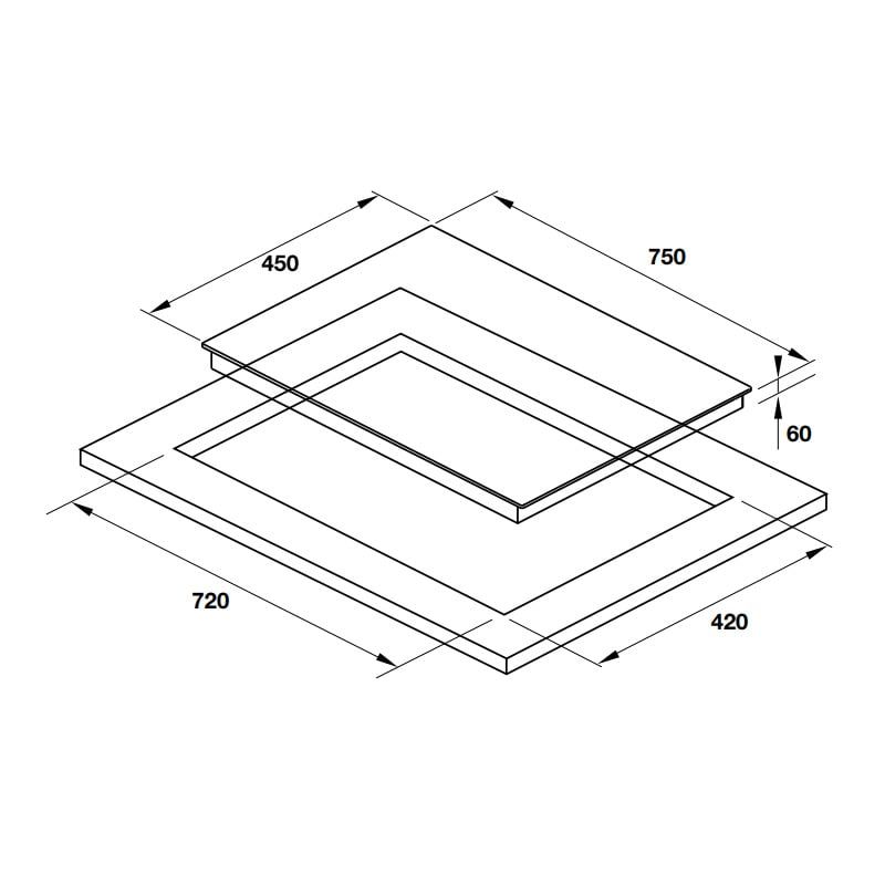 Bếp từ Hafele 2 vùng nấu HC-I752B 536.61.787