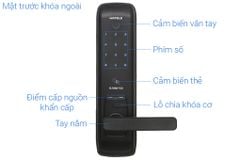 Khóa điện tử vân tay EL7800 TCS Hafele 912.05.763