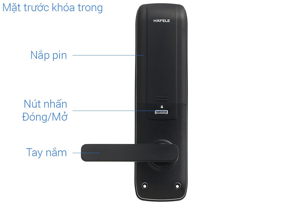 Khóa điện tử vân tay EL7800 TCS Hafele 912.05.763