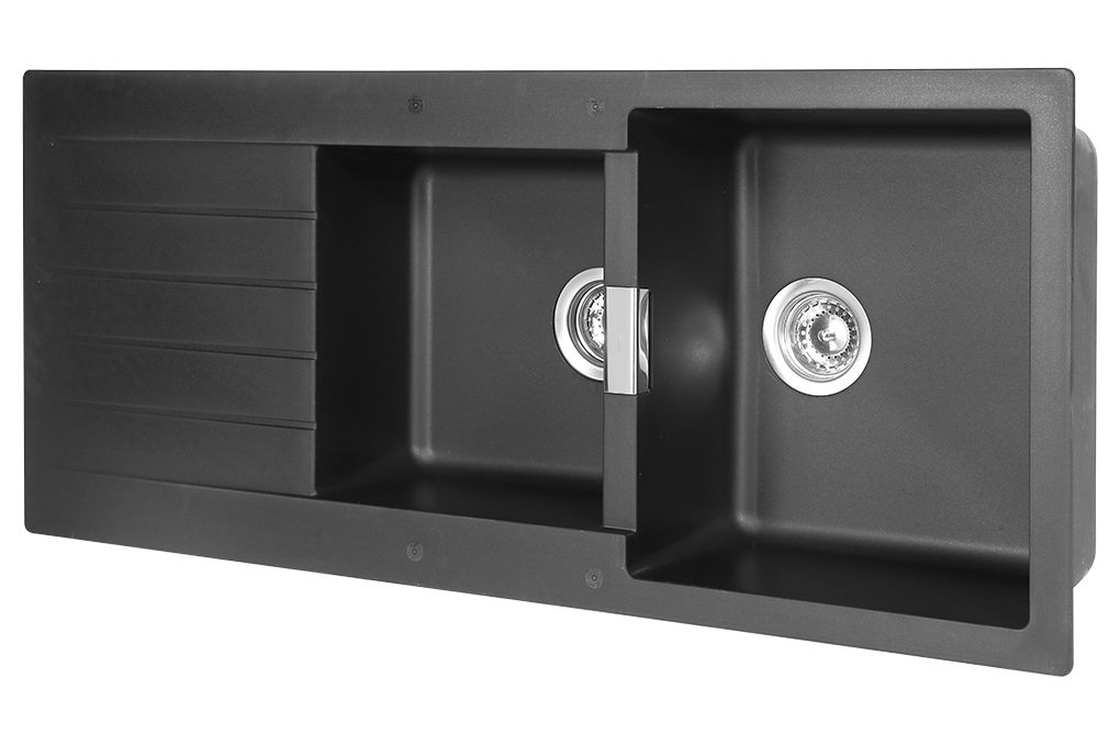 Chậu đá Hafele 1160mm HS19-GED2S80 màu đen 570.35.370