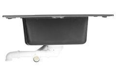 Chậu đá Hafele 1160mm HS19-GED2S80 màu đen 570.35.370