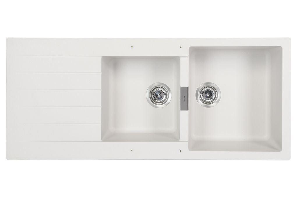 Chậu đá Hafele 1160mm HS19-GED2S80 màu kem 570.35.470