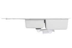 Chậu đá Hafele 1160mm HS19-GED2S80 màu kem 570.35.470