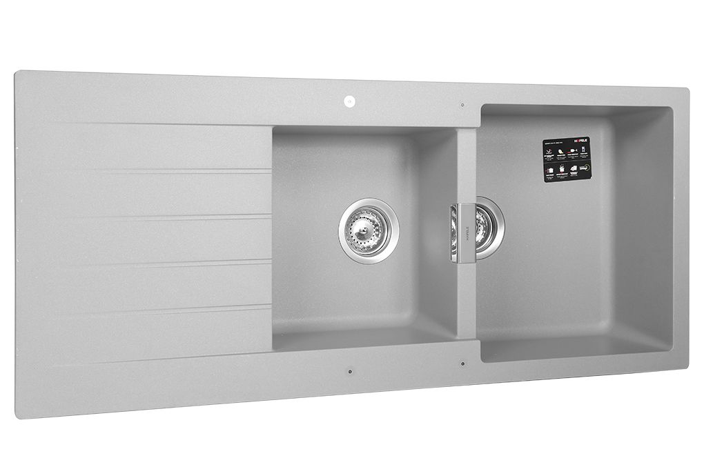 Chậu đá Hafele 1160mm HS19-GED2S80 màu xám 570.35.570