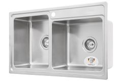 Chậu rửa chén Hafele 860mm HS20-SSN2S90L 567.20.546