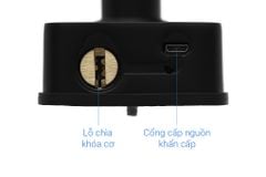 Khóa vân tay Hafele DL7100 (mã số, thẻ từ, chìa cơ, vân tay, kết nối App) 912.05.498