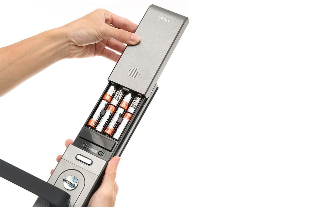 Khóa điện tử Häfele EL7500 912.05.717 - Màu xám/thân khóa lớn