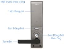 Khóa điện tử Häfele EL7500 912.05.716 - Màu xám/thân khóa nhỏ
